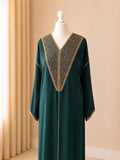 Gandoura Sultana Crepe Emerald