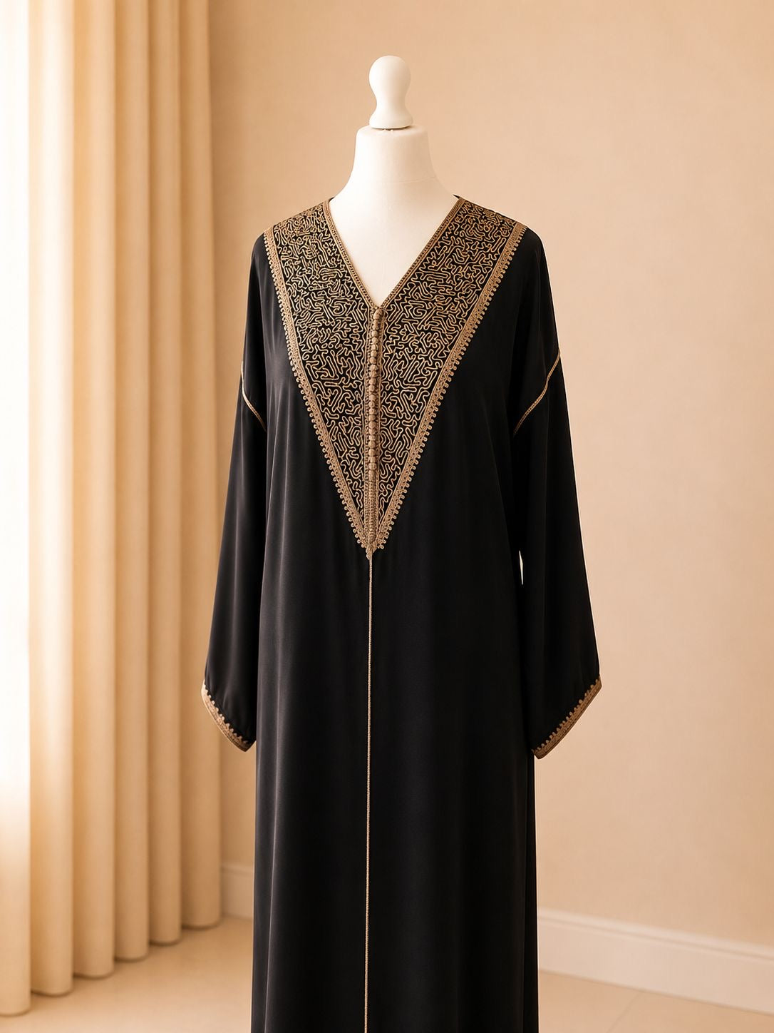 Gandoura Sultana Crepe Black