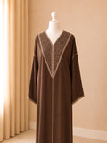Gandoura Sultana Crepe Brown