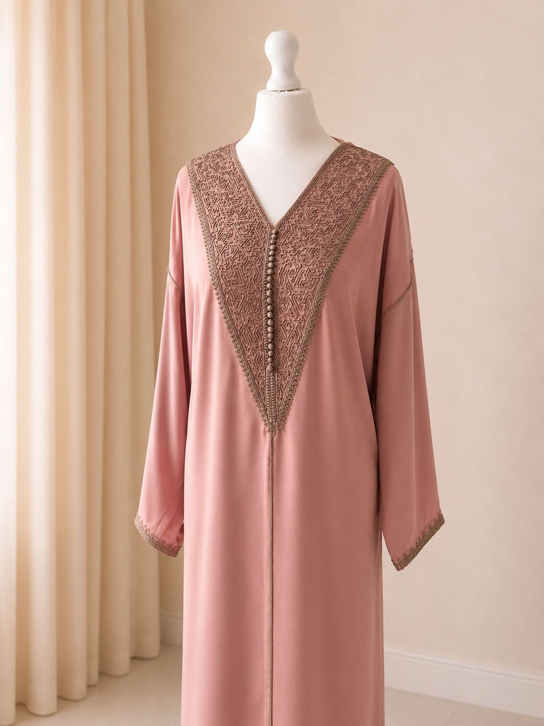 Gandoura Sultana Crepe Pink